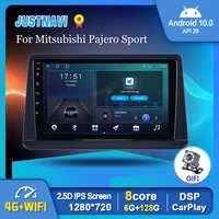 6g 128g smart autoradio car radio for mitsubishi pajero sport 2002 2014 android 10 0 auto wifi gps multimedia player navi no dvd