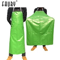 unisex chef waiter green apron hotel canteen kitchen female food service restaurant work bib oil proof waterproof long aprons