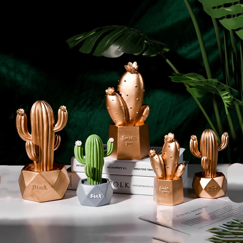 Новый кактус для скандинавского моделирования креативные домашние маленькие