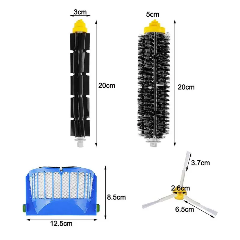

Replacement Brush Kit Maintenance Kit for Roomba 600 Series Cleaning Kit Brush Filter