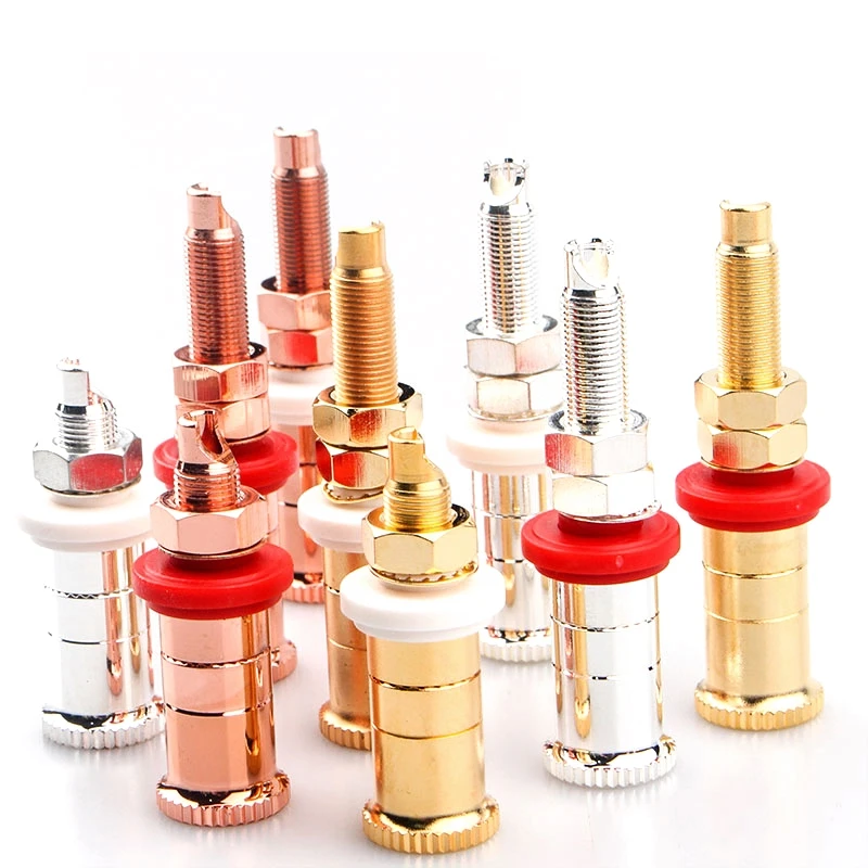 4 шт. медные длинные и короткие кабельные аксессуары|Коннекторы разъёмы| |