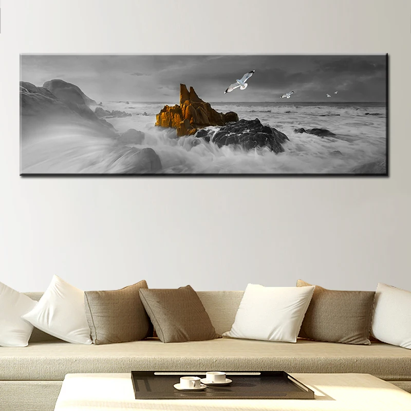 

Eagle Mountain Wall Paintings Posters and Prints Black and White Abstract Wall Art Canvas Art Wall Decorations Bedroom(No Frame)