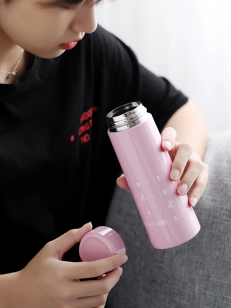 Японский студенческий термос с крышкой вакуумная фляжка Термокружка Из