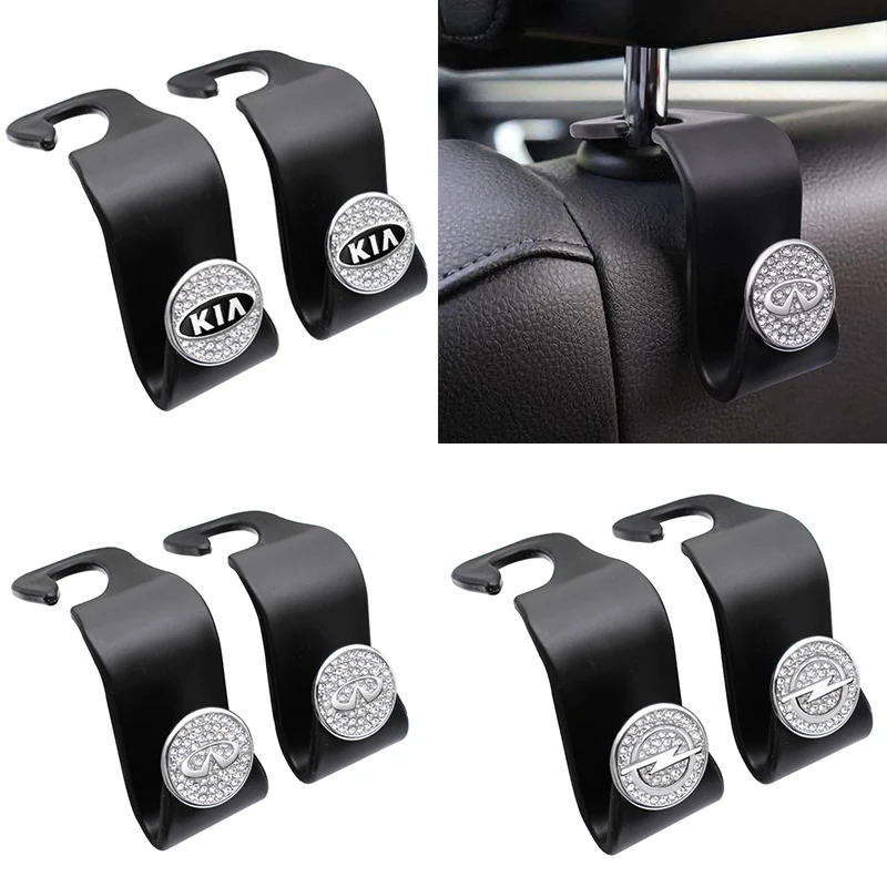 1/2 шт. Автомобильная вешалка зажимы для сумок крючки хранения на спине сиденья BMW