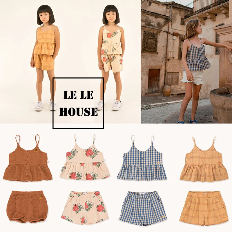 

2020 Spring/summer Girl sets New TC Girls Halter Top Vest Girl Vests Girls Camisole Tops for Girls