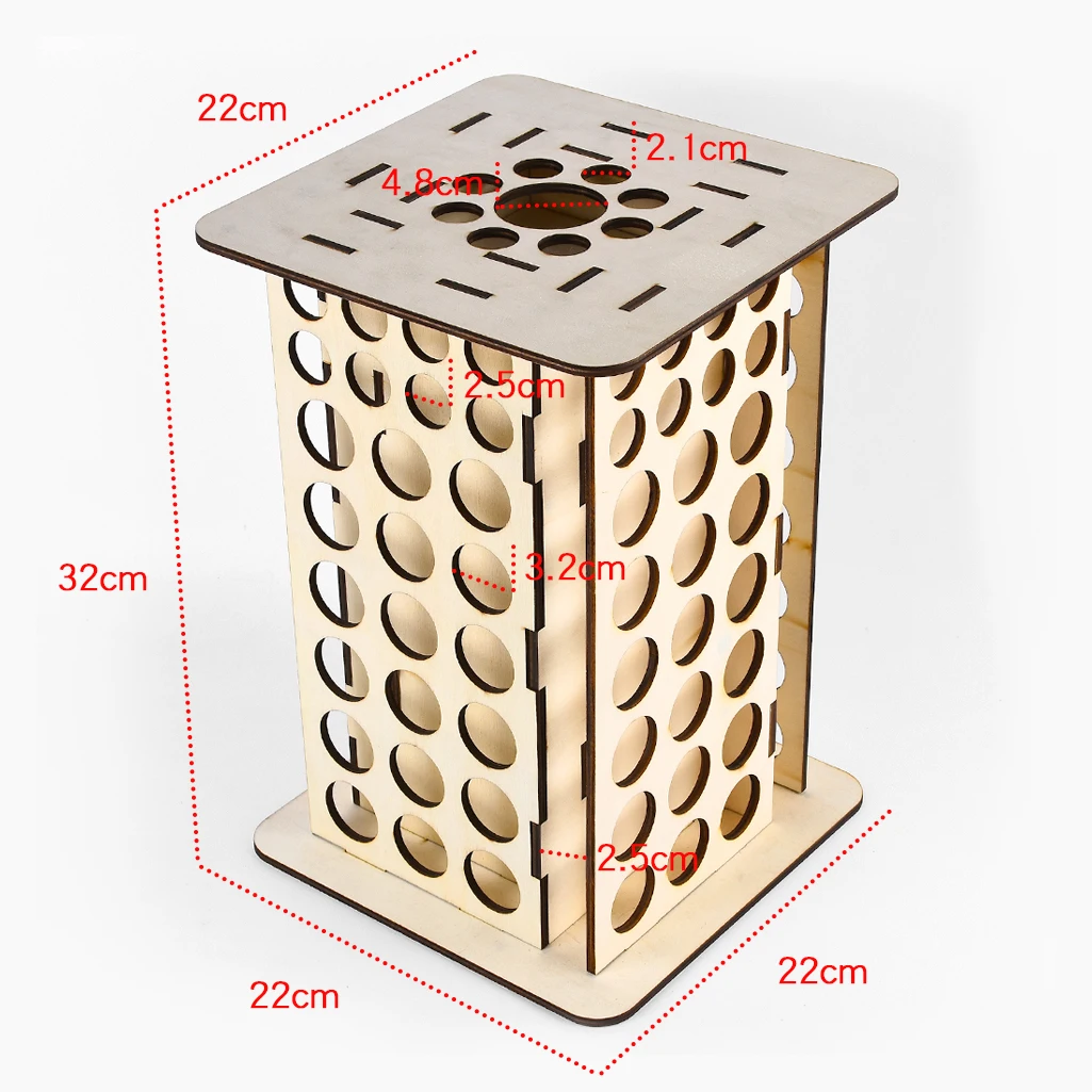 Настенная стойка для краски держит 113 отверстия живопись Эфирное кисточки