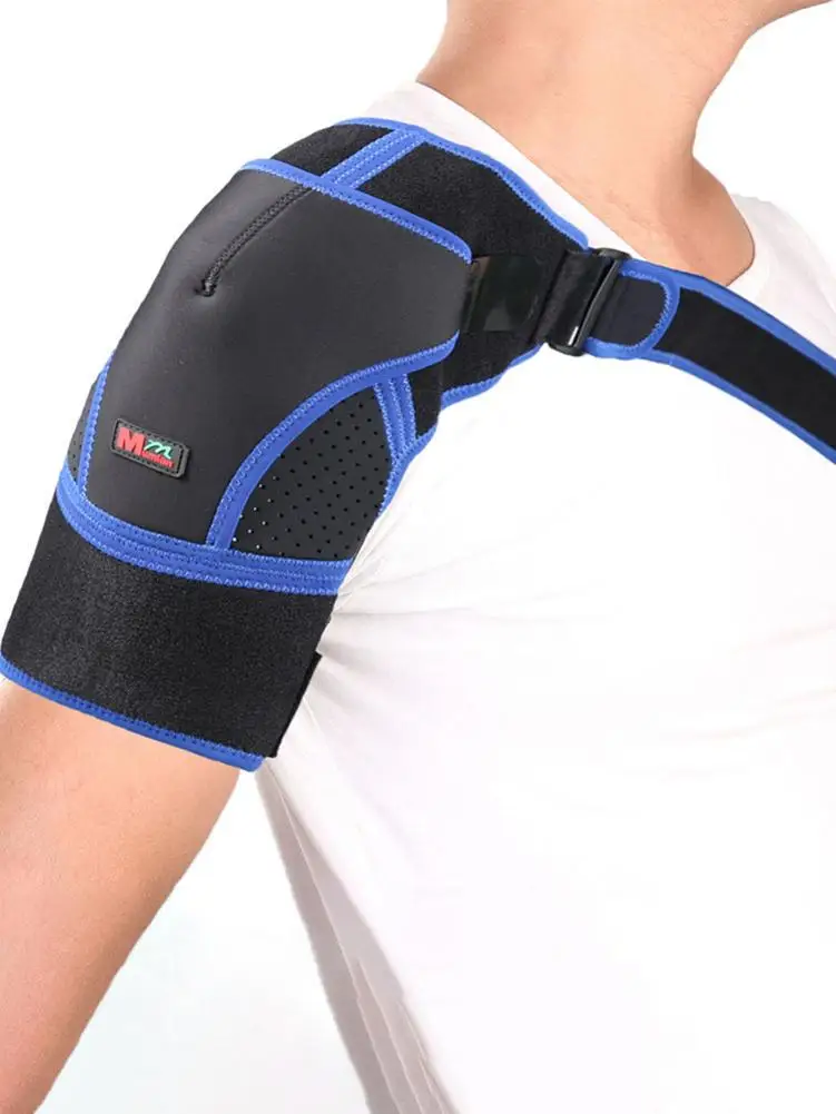

Shoulder Support Brace Back Guard Strap Wrap Belt Band Pads Single Shoulder Breathable Sports Care Guard Protect Black Guard