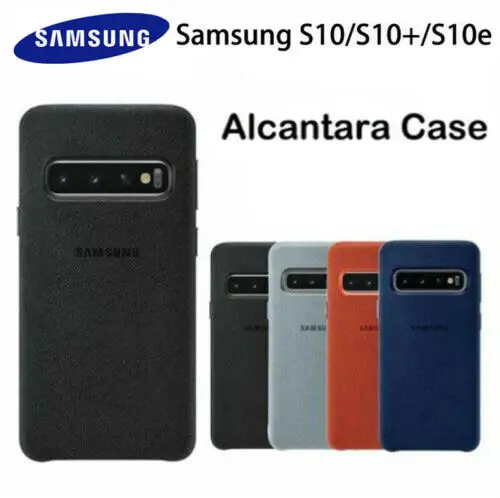 Для samsung Galaxy S10 Plus S10 Real Alcantara чехол роскошный материал чехол