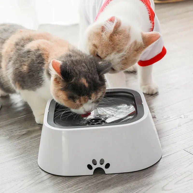 

NEW Pet Cat Dog Water dispenser Bowl No Spill Floating Water Dispenser Feeder Plastic Portable Dog Cat Not Sprinkler