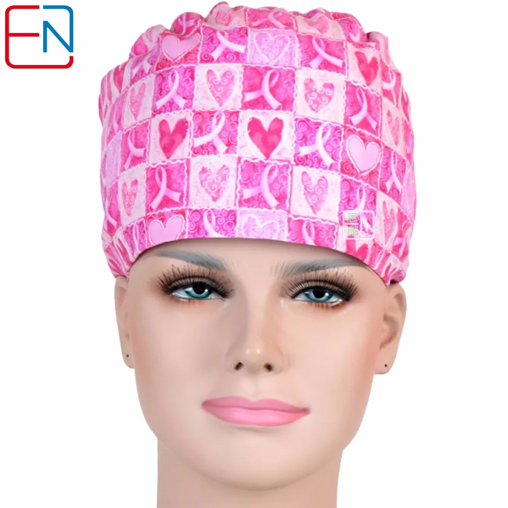 

Новые длинные волосы scrub cap медсестры и медсестры 100% хлопок с sweatband