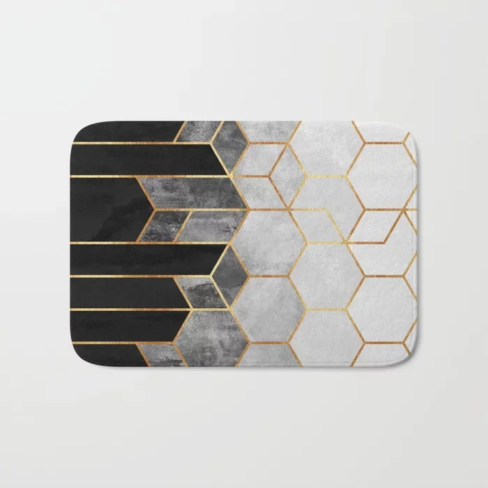 Лидер продаж коврики для ванной коврик с узором древесный шестиугольник