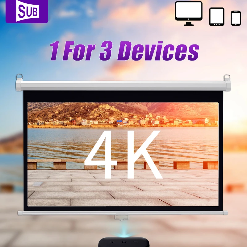 Аксессуары для экрана проектора 4K Full HD 1 на 3 устройства|Аксессуары проекторов| |