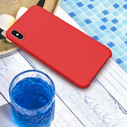 Для iPhone XS/XS Max XR чехол для телефона Nillkin жидкостный мягкий силиконовый более прочный защитный чехол для iPhone 11 11 Pro Max - Цвет: red case