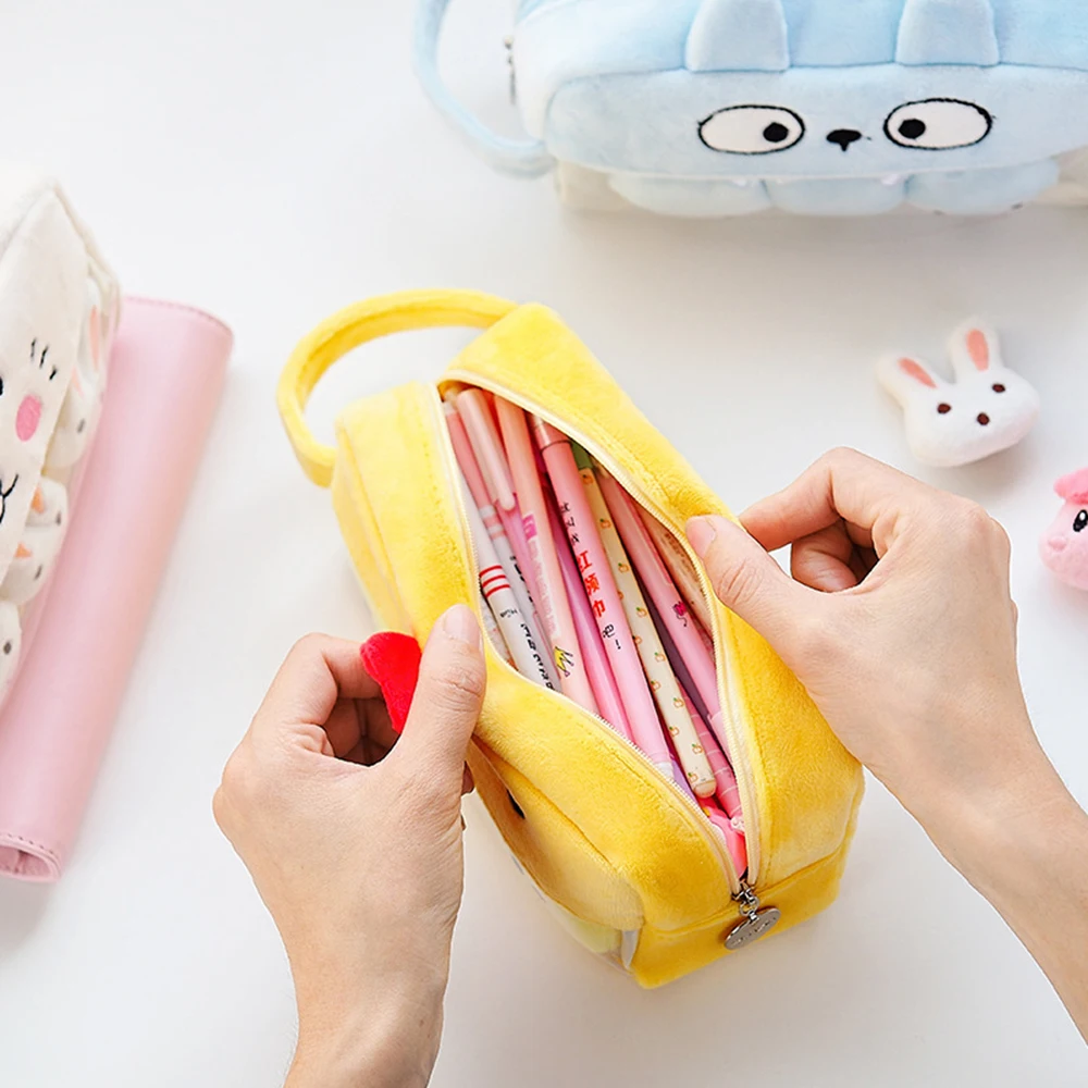 

Cute Creative Large Capacity Student Supplies Plush Stationery Pencil Pouch Pencilcase Pen Bag Pencil Case Student Supplies
