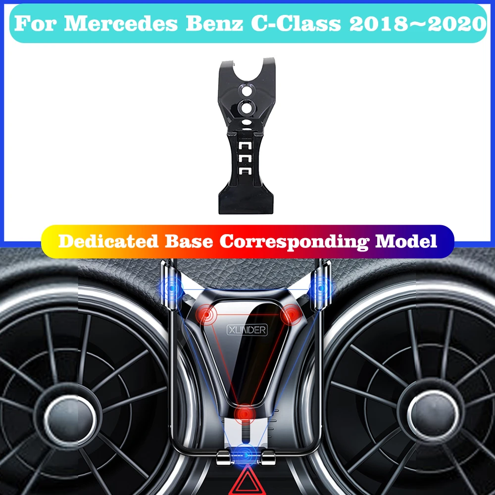 car mobile phone holder for mercedes benz c class w205 gps stand bracket rotatable support c klasse c180 c200 c220 c250 c300 amg free global shipping