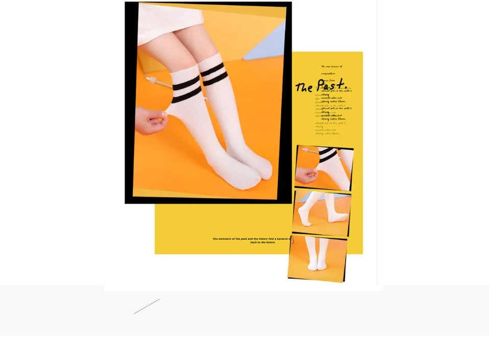 Хлопковые гетры в полоску для школьников, Skarpetki Meias детские гольфы для девочек, длинные гольфы для мальчиков, kniekousen meisje