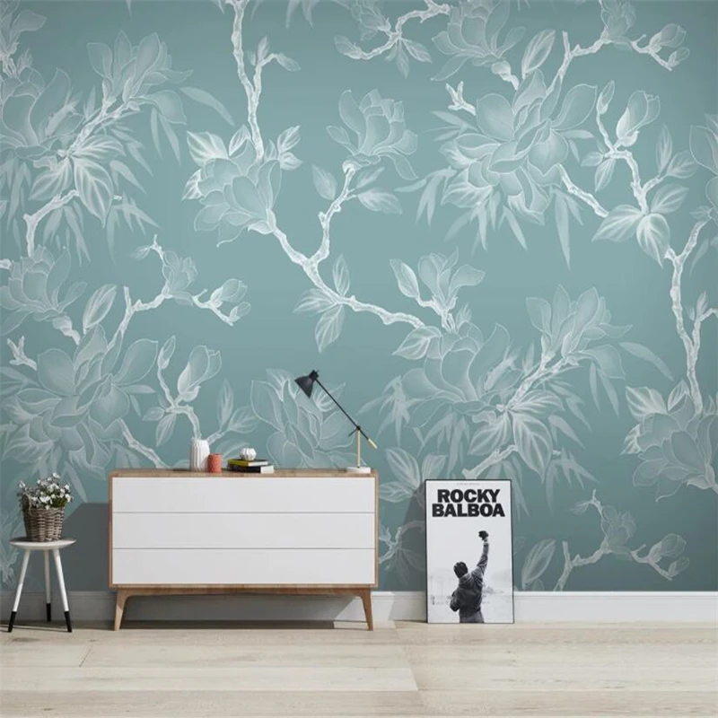 beibehang Photo Mural Wallpaper 3D living Room Bedroom Magnolia flower wall paper Home Decor bedroom Wall decorations Painting 3d wallpaper cartoon creative submarine world marine life mural kids bedroom aquarium living room backdrop wall paper home decor