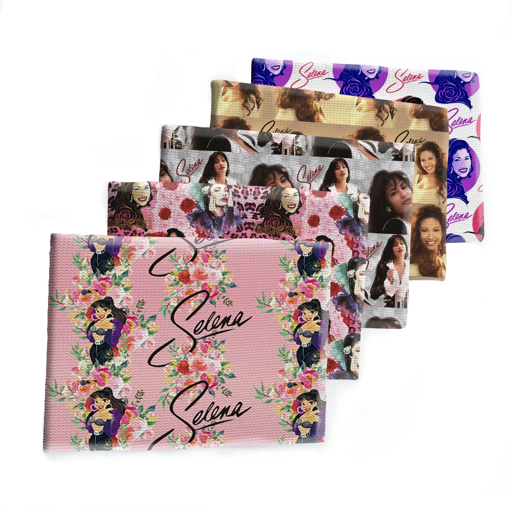 

Singer Star Printed Bubble Fabric Sewing Material Quilting Patchwork Needlework for DIY Cloth Fashion Craft Fabric 50*145cm