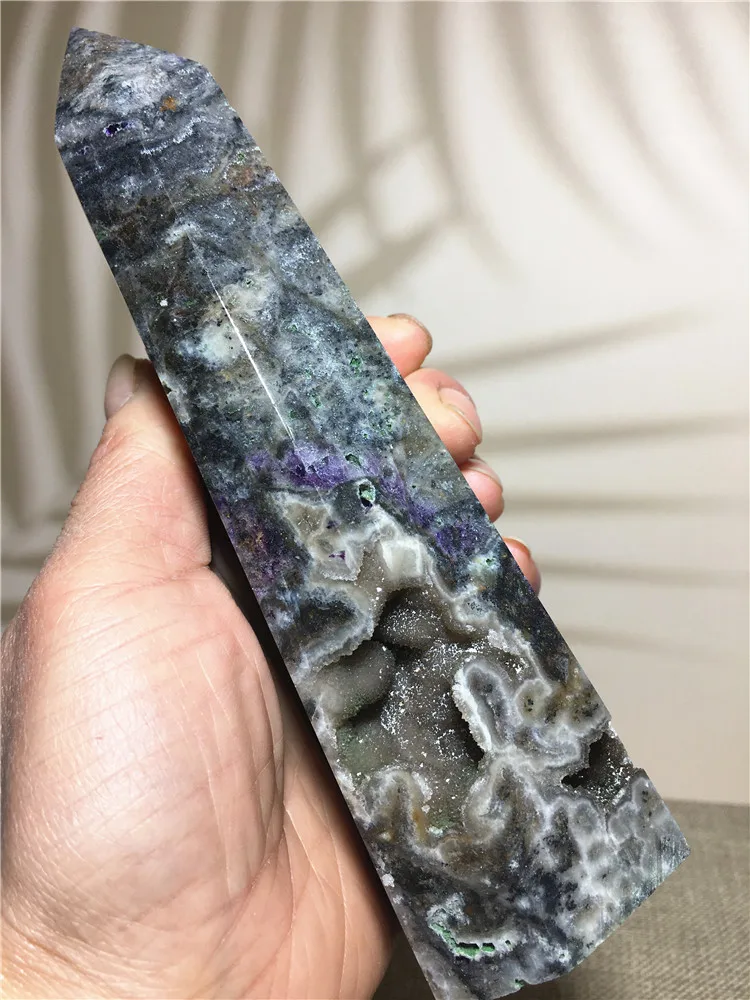 

Natural Sphalerite Tower Quartz Crystal Point Stone Obelisk Rod Column Healing Gift Wicca Home Furnishing Decoration Ornament