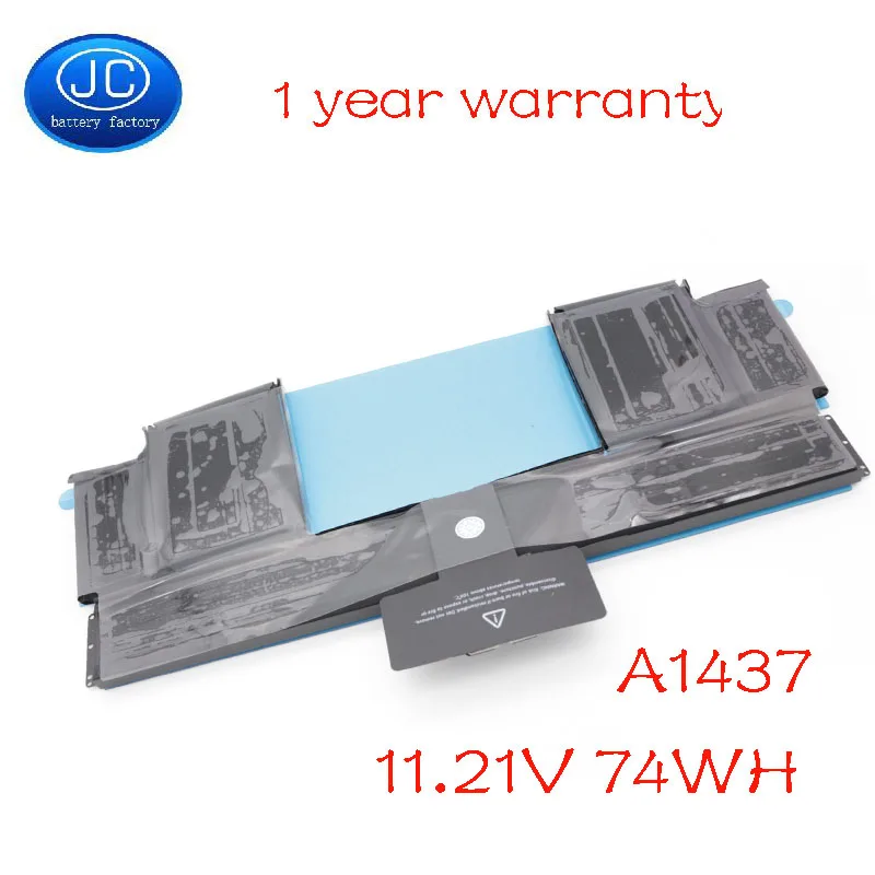 Батарея JC star Подлинная 11 21 в 74 Втч Аккумулятор для ноутбука A1437 APPLE MacBook Pro13 &quotRetina