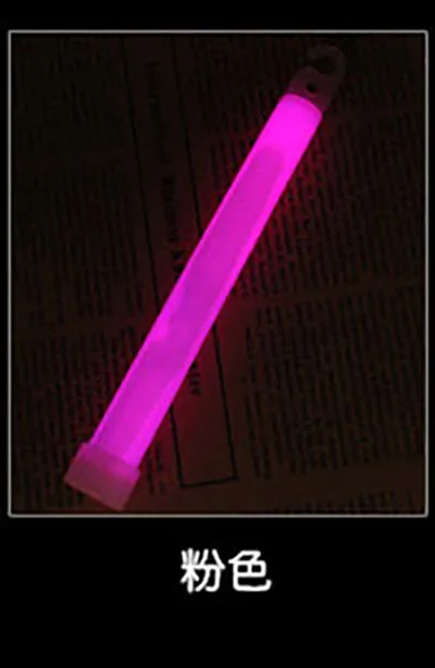 Pink 5 шт./лот, 6 дюймов, многоцветная светящаяся палка, химический светильник, палка для кемпинга, аварийное украшение, вечерние принадлежности для клубов, химические флюоресцентные принадлежности - Цвет: Pink