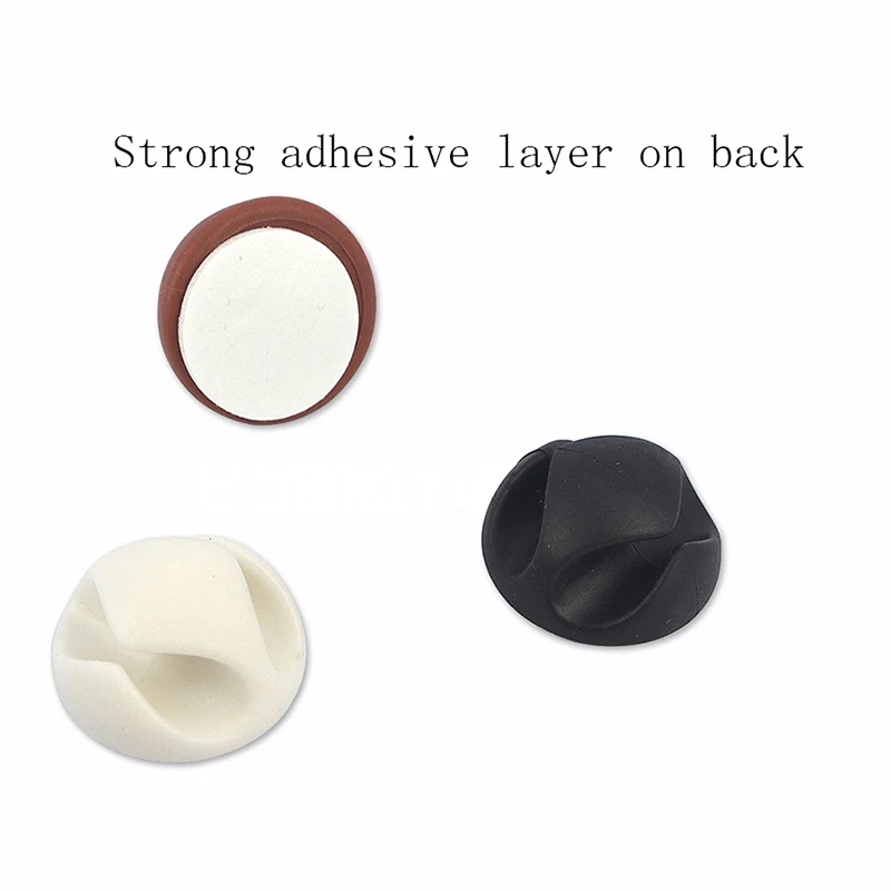 Черные зажимы для офиса намотки кабеля держатель фиксатор органайзер черные