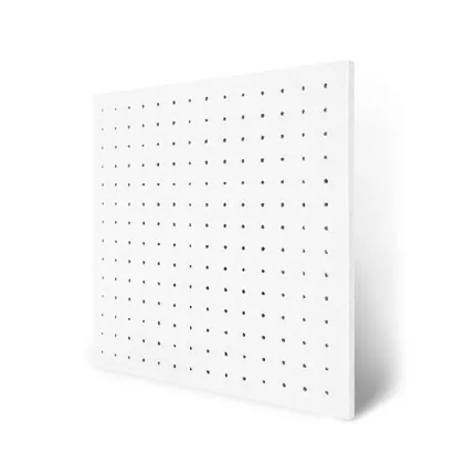 White color A 1 коробка 10 шт размер 60x60 см экологически чистый перфорированный полиэфирный материал акустические панели звукопоглощающее устройство акустическая обработка стеновые панели - Цвет: White color A