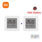Bluetooth-термометр XIAOMI Mijia 2, беспроводной умный электрический цифровой гигрометр, термометр, работает с приложением Mijia