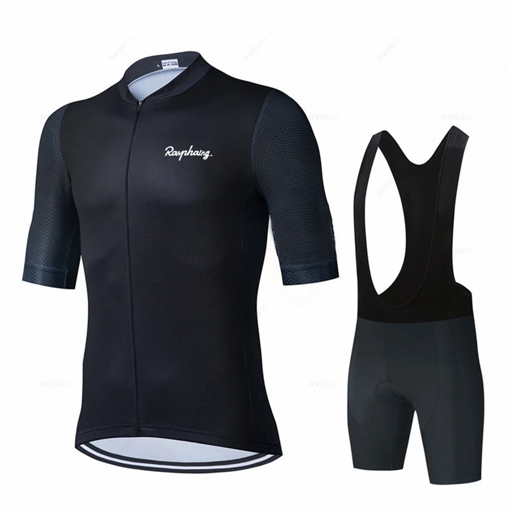 

Cycling Jersey Set Men Cycling Clothing Suits Quick Dry Bicycle Breathable Cycling Sportswear Short Sleeve Bike Uniform Raphaing