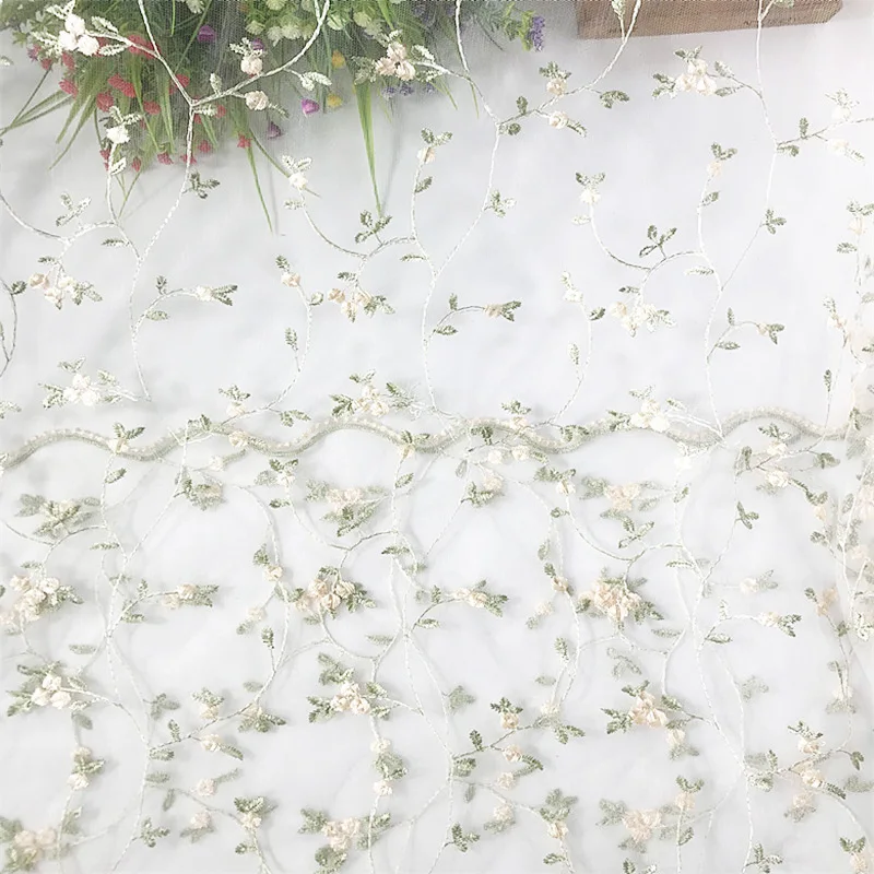 2mX1.3 м Цвет Тканый 3D вышивка мягкая сетка кружева платье Одежда Домашняя скатерть