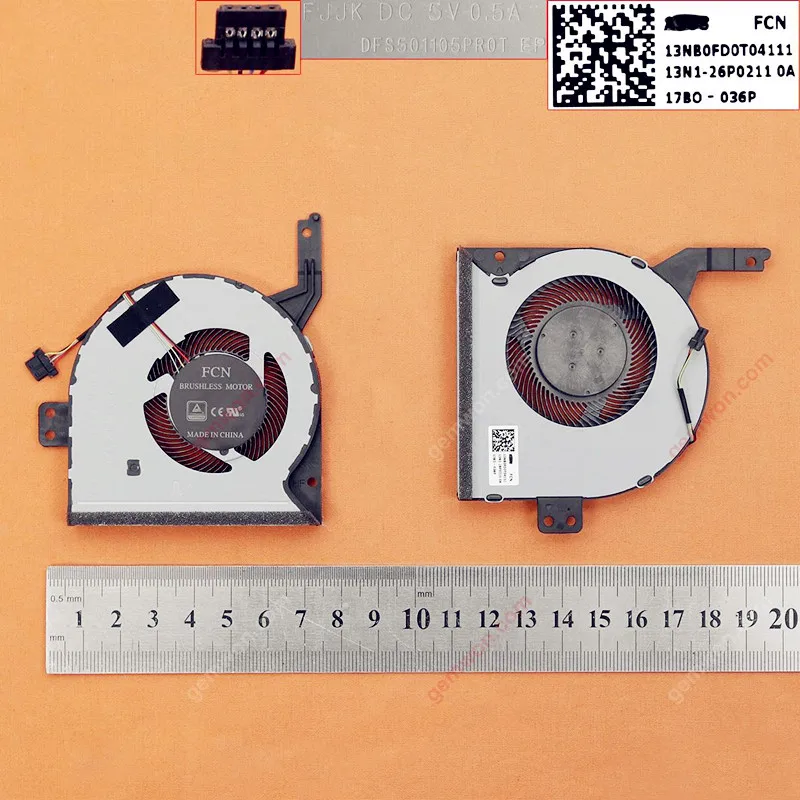Новый ноутбук охлаждающий вентилятор для ASUS X542 K542U A542U X542U FL8000U A580U F580U (оригинал) PN: