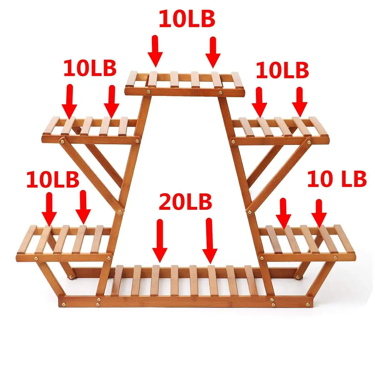 

Multi-tiers Flower Plant Holder Stand Rack Wooden Plant Stand Balcony Garden Corner Flower Plant Stand Rack Bonsai Display Shelf