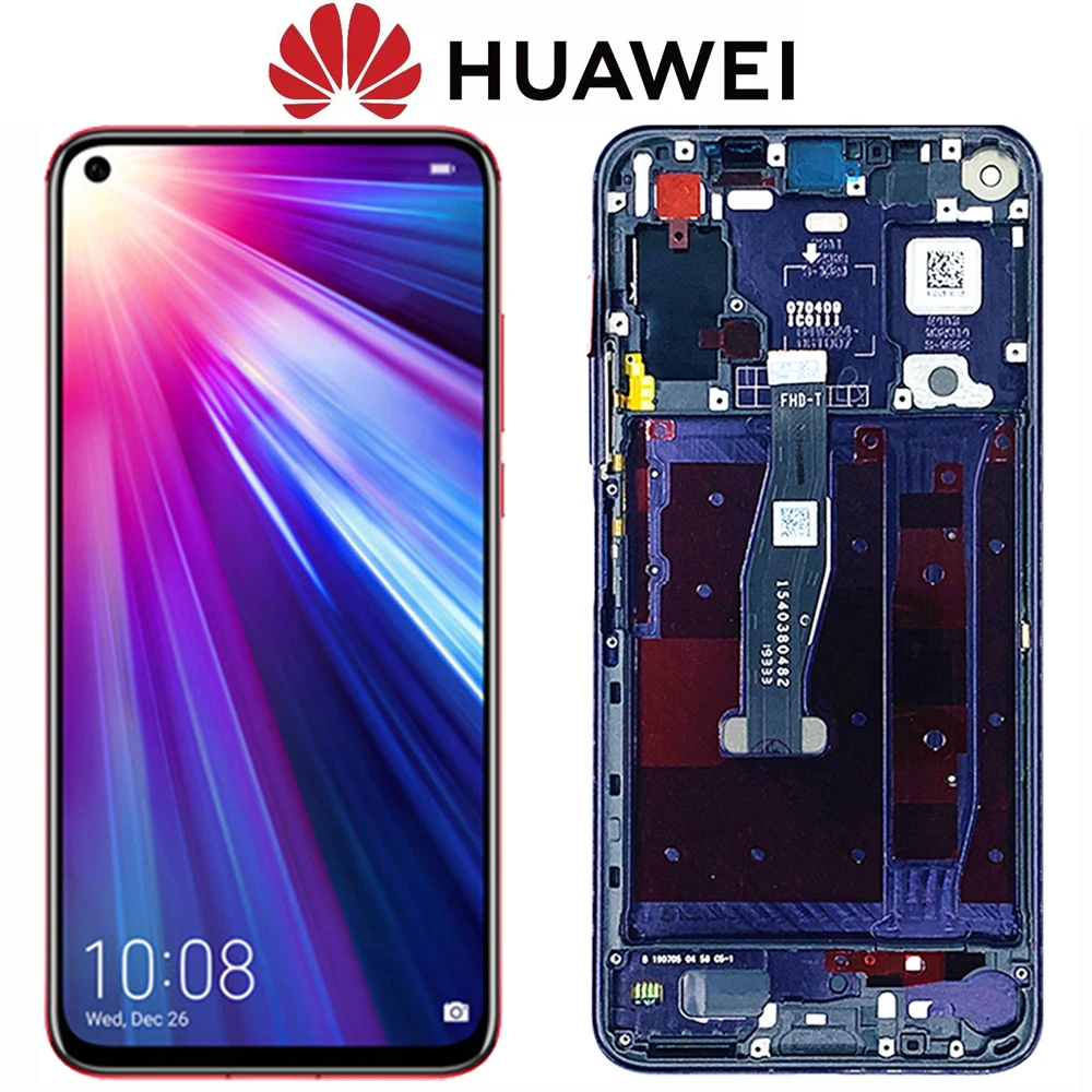 Новый ЖК дисплей для Huawei Honor View 20/ V20 сенсорный дигитайзер в сборе 10 сенсорных