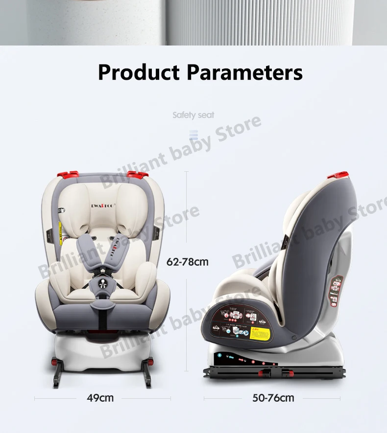 Автокресло Детское безопасное автомобильное сиденье с фиксатором Isofix и защелкой для 0-12 лет, зимнее портативное регулируемое детское автомобильное безопасное сиденье, автомобильное защитное кресло