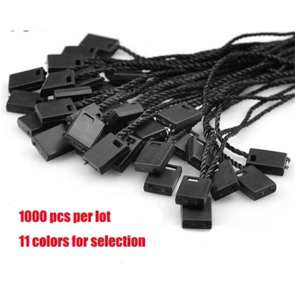 

Plastic Loop Lock String Fastener Cord Tie Plastic Snap Lock Seal Polyester Tag Holder Rope Commodity Tag Sling