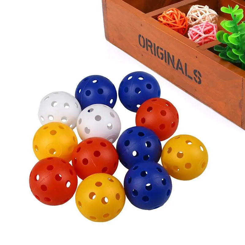 

50Pcs Plastic Airflow Hollow Golf Practice Sports Balls Golf Accessories