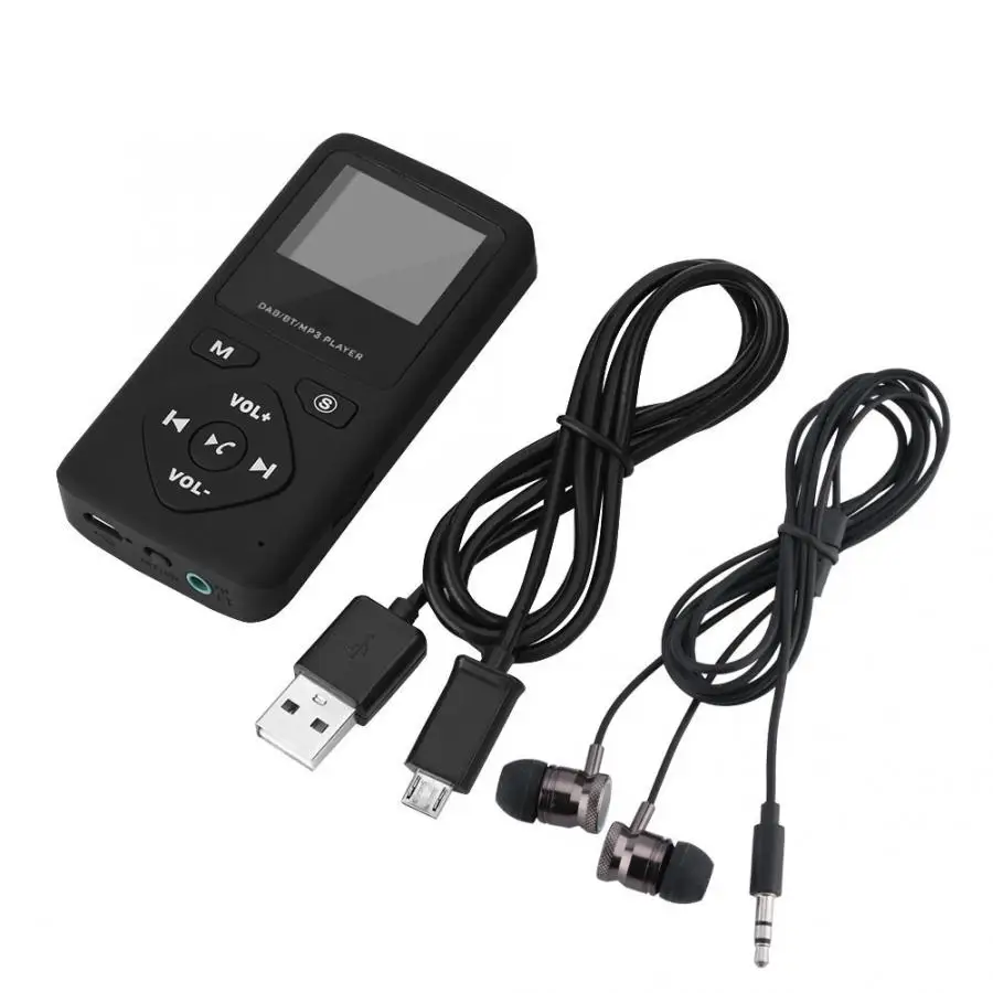 1 8 дюйма Портативный DAB/DAB + цифровой fm-радио приемник Bluetooth MP3 плеер с наушниками