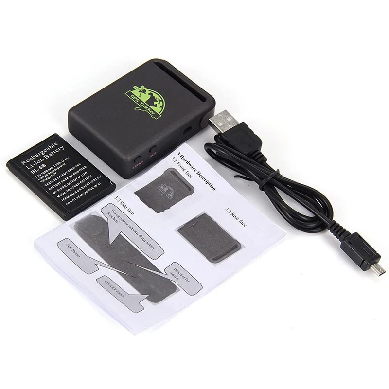 GPS TK102B Мини Автомобильный GSM GPRS записывающий трекер устройство TK 102 для автомобиля