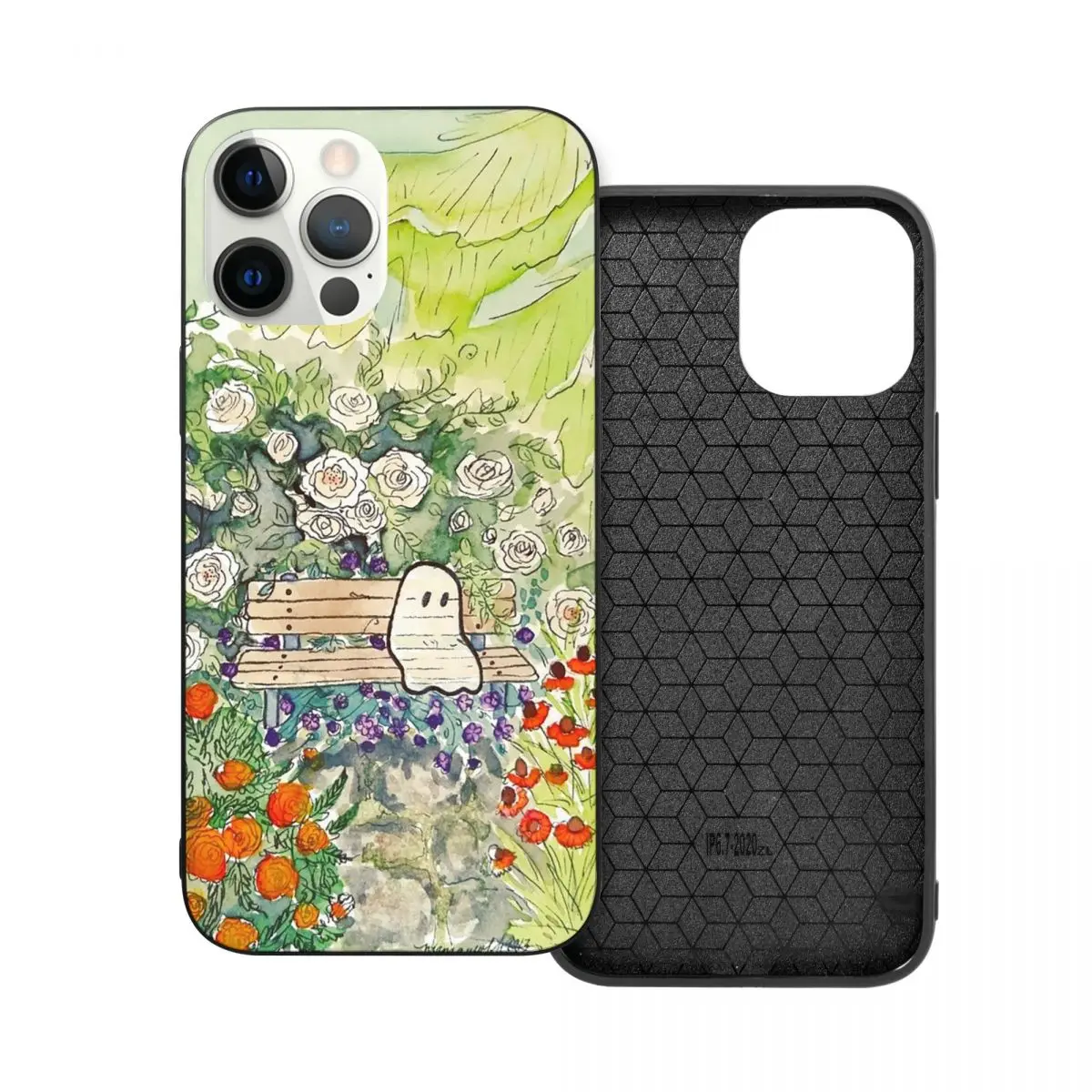 

The Vanishing Glass PC Glass TPU Phone Cover for iPhone 13 12 11 Xs Xr X Pro Max Mini 7 8 Se2 Plus 6 6S