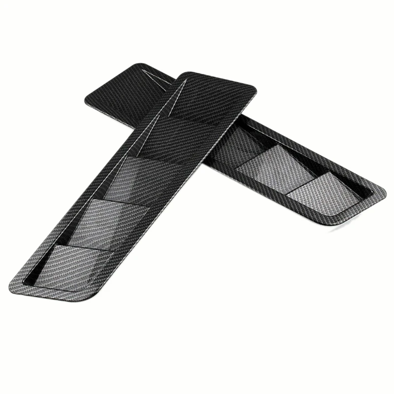

Universal Car Carbon Fiber Hood Air Vents Louver Glass Cooling Plate Cooling Hood Air Intake Panel for Ford Mustang