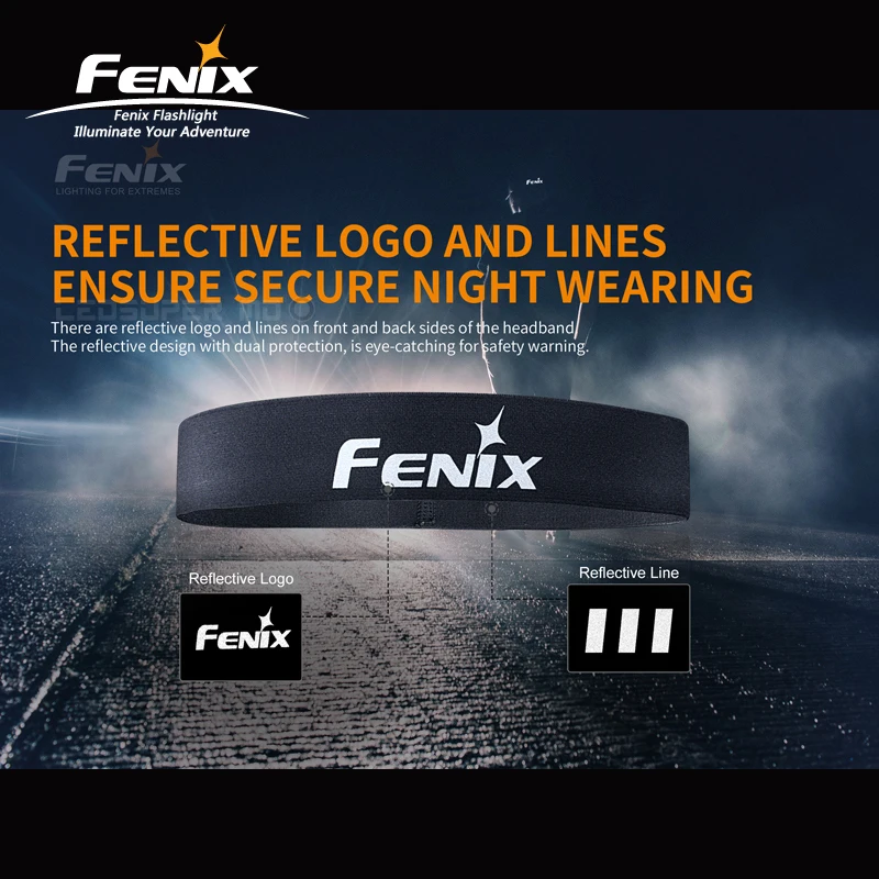 Воздухопроницаемая нейлоновая ткань Fenix AFH-10 высокоэластичная быстросохнущая спортивная повязка на голову