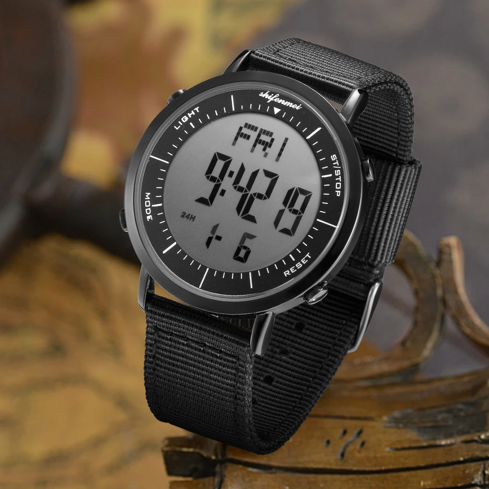 Shifenmei мужские наручные часы женские цифровые электронные спортивные деловые