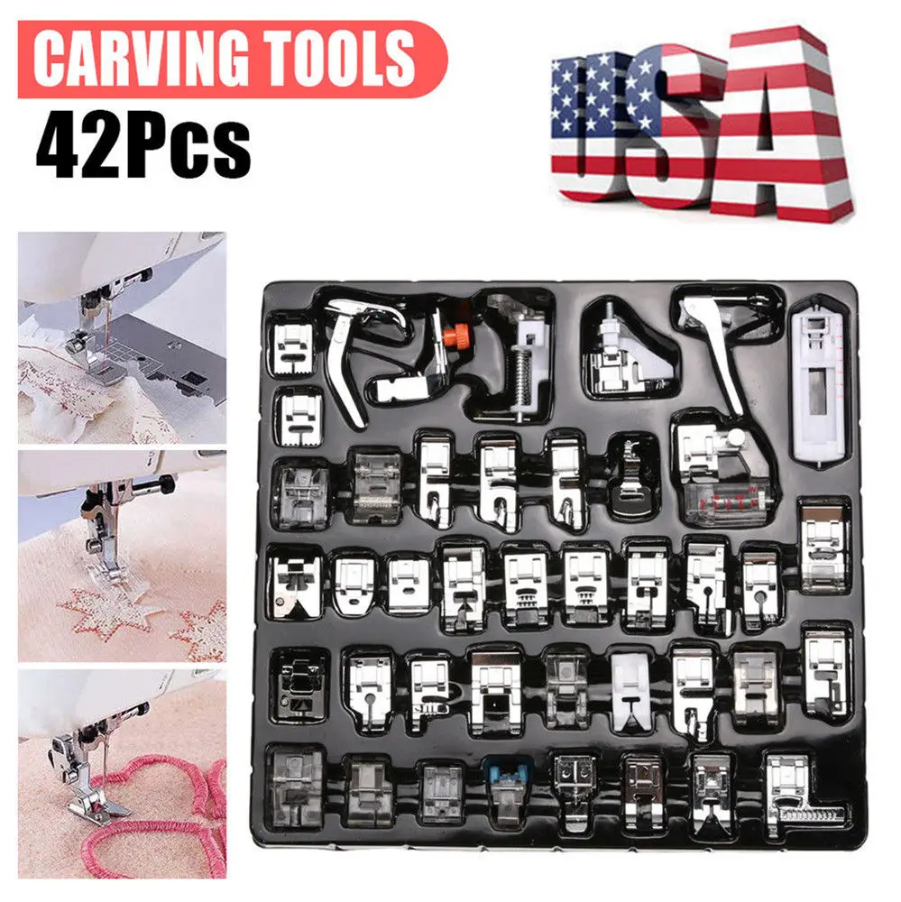 36/42/48 шт. многофункциональный набор прижимных лапок для швейной машинки комплект