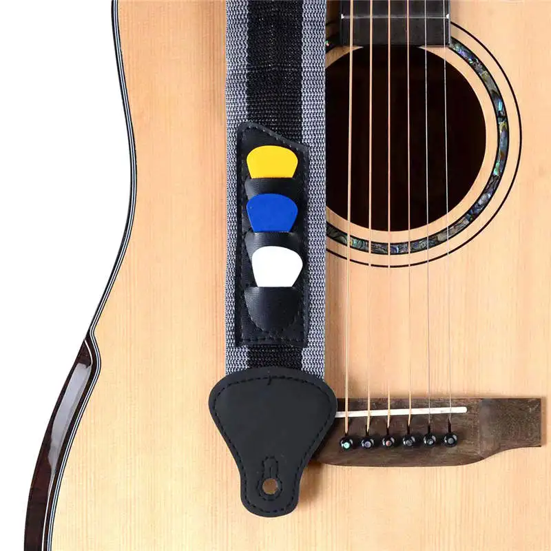 Гитарный ремешок W/3 pick Plectrums держатели кожа электрическая акустическая бас концы