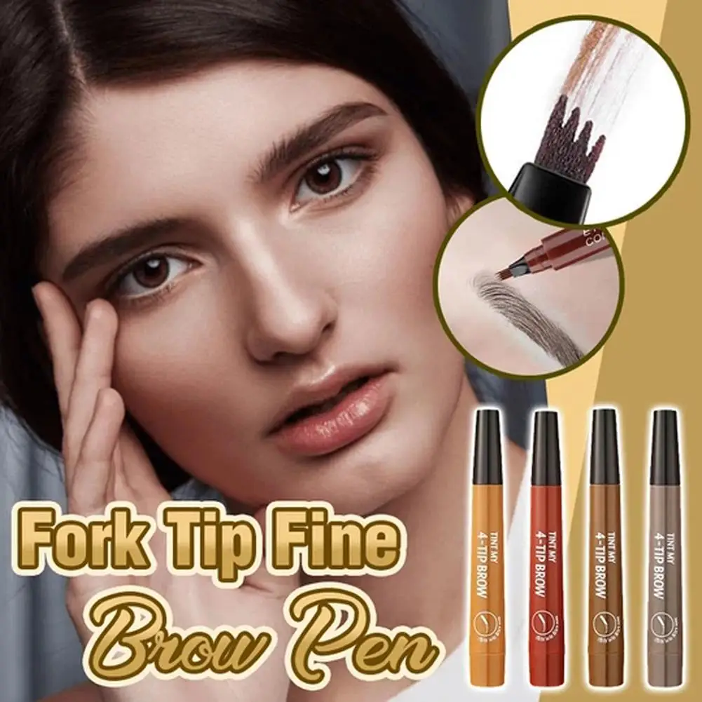 Водостойкий карандаш для бровей 4 вилки 5 цветов|Средства роста бровей| |