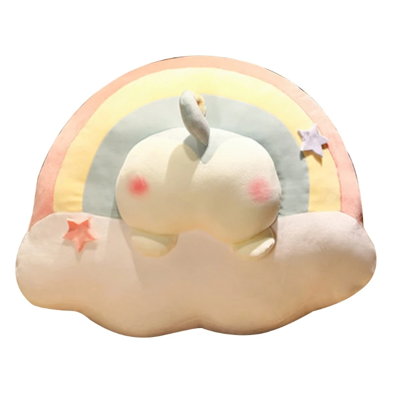 

Creative Rainbow Soft Dog Butt Pillow Funny Seat Cushion Comfort Support Office Home Decor