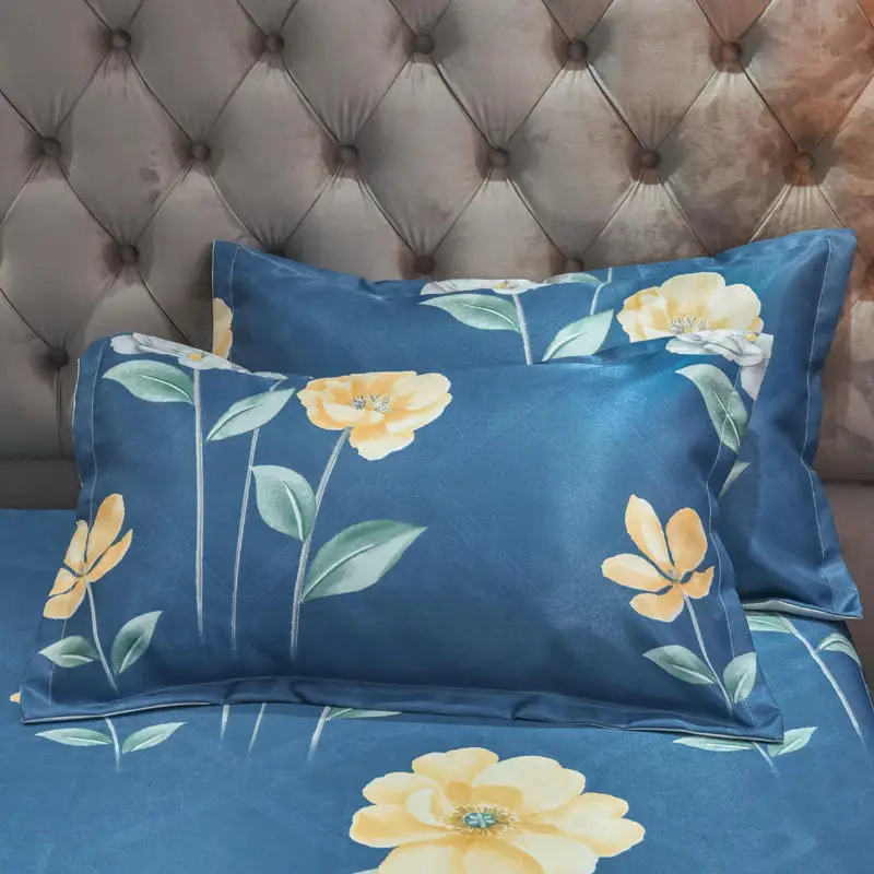 

3pcs/set European Style Bed Sheet Set Summer Cool Lace Edge Bed Mat Queen Size Home Decor Breathable Bed Sleeping Mat