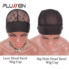 Plussign, парик, шапка, сетка для волос, эластичная повязка на голову, парик, шапки для изготовления парика, сетка, купольная крышка, сетчатая крышка, регулируемый крючок на липучке, 5 шт.лот