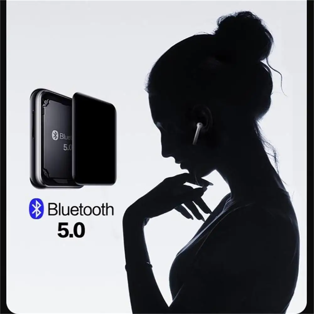 MP4 плеер Bluetooth 4,2 с 2,5 дюймовым сенсорным экраном 16 ГБ с динамиком поддерживает FM, воспроизведение видео, расширяемая sd-карта до 128G