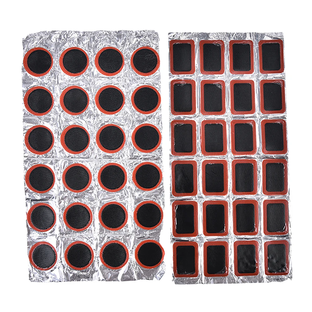 24 шт. резиновые заплатки для ремонта камеры набор пластырей велосипедные проколы